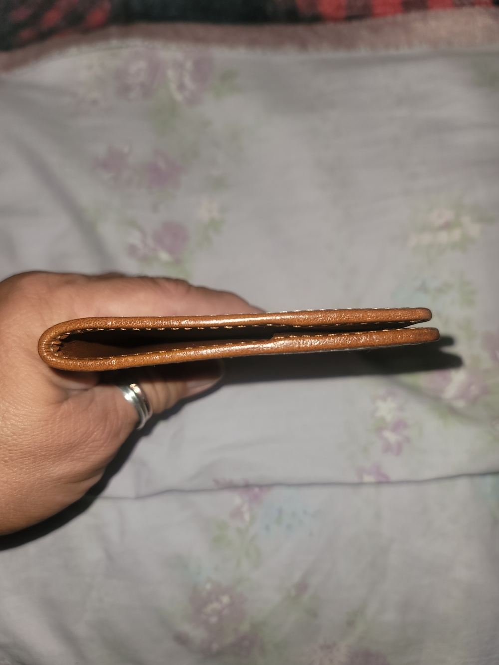 Coach Signature Canvas Bifold Wallet in Tan and Brown - Picture 7 of 8